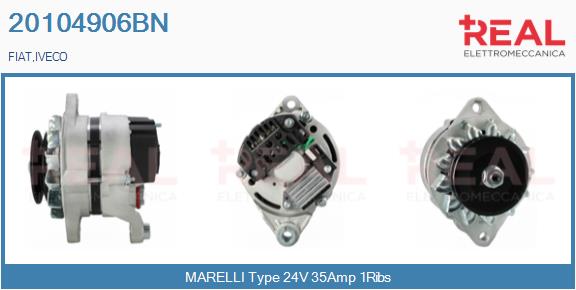 Generator / Alternator 20104906BN REAL