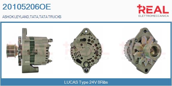 Generator / Alternator 20105206OE REAL