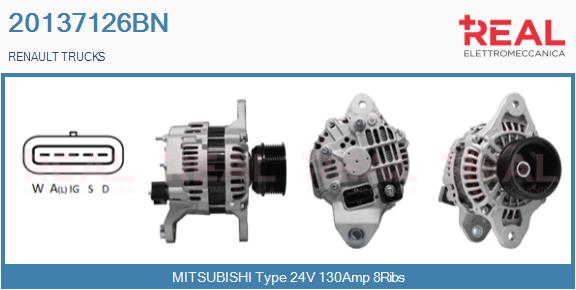 Generator / Alternator 20137126BN REAL
