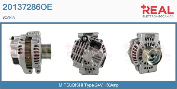 Generator / Alternator 20137286OE REAL