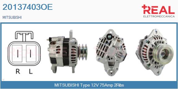 Generator / Alternator 20137403OE REAL