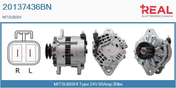 Generator / Alternator 20137436BN REAL