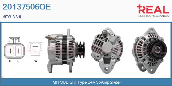 Generator / Alternator 20137506OE REAL