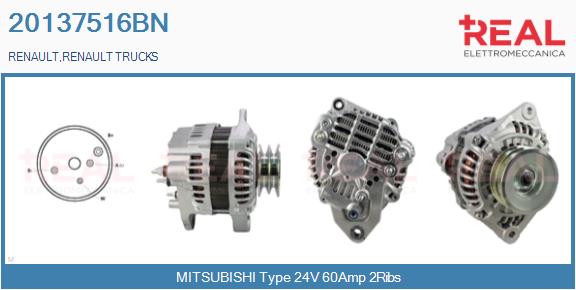 Generator / Alternator 20137516BN REAL