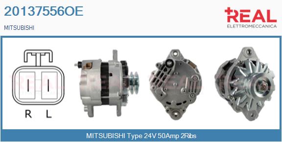 Generator / Alternator 20137556OE REAL