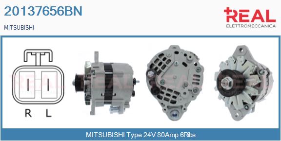 Generator / Alternator 20137656BN REAL