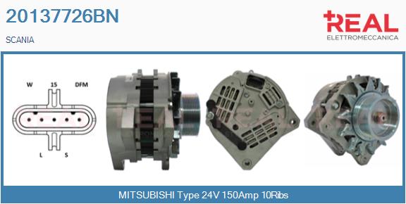 Generator / Alternator 20137726BN REAL