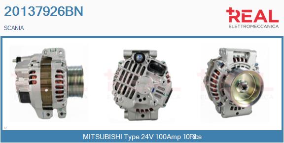 Generator / Alternator 20137926BN REAL