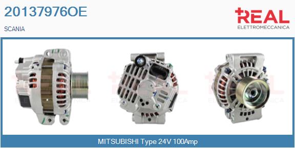 Generator / Alternator 20137976OE REAL