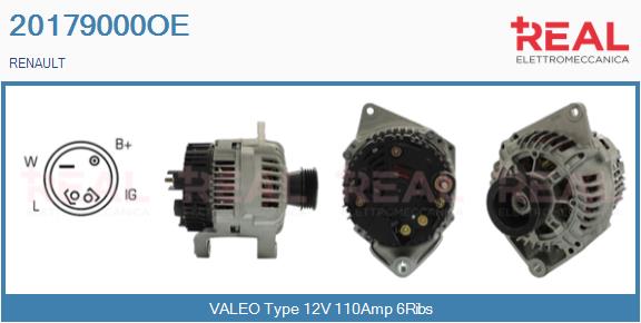 Generator / Alternator 20179000OE REAL