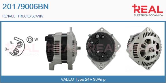 Generator / Alternator 20179006BN REAL