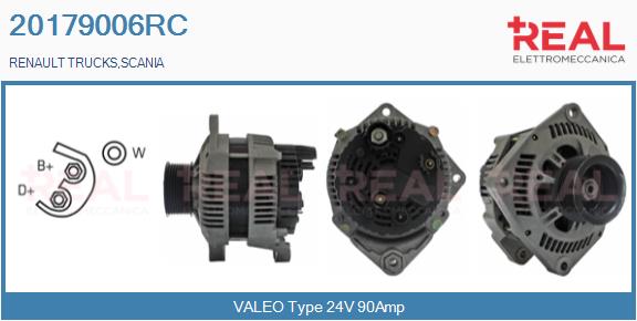 Generator / Alternator 20179006RC REAL