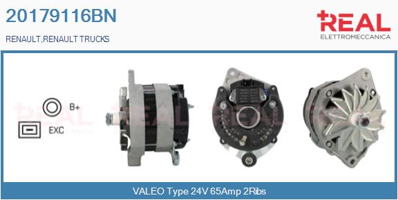 Generator / Alternator 20179116BN REAL