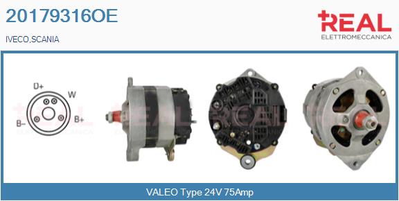 Generator / Alternator 20179316OE REAL
