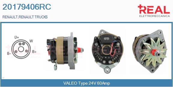 Generator / Alternator 20179406RC REAL