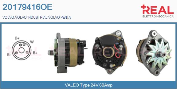 Generator / Alternator 20179416OE REAL
