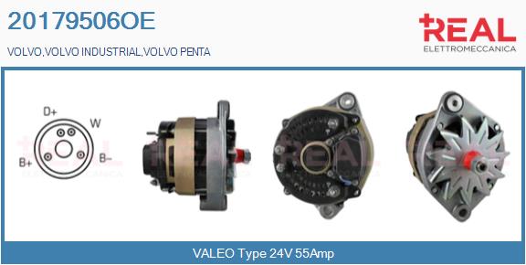 Generator / Alternator 20179506OE REAL