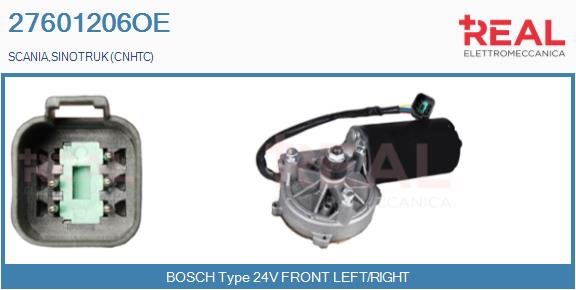 Motor stergator 27601206OE REAL