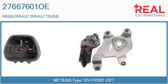 Motor stergator 27667601OE REAL