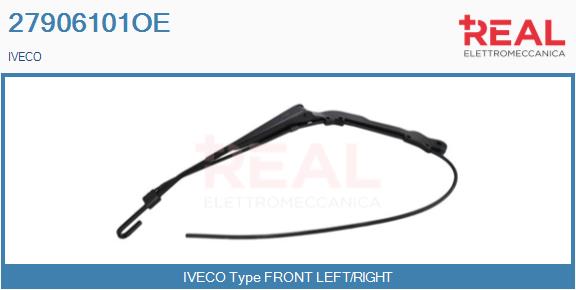 Brat stergator, parbriz 27906101OE REAL