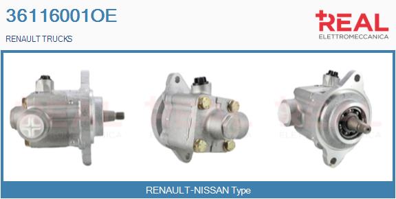Pompa hidraulica, sistem de directie 36116001OE REAL