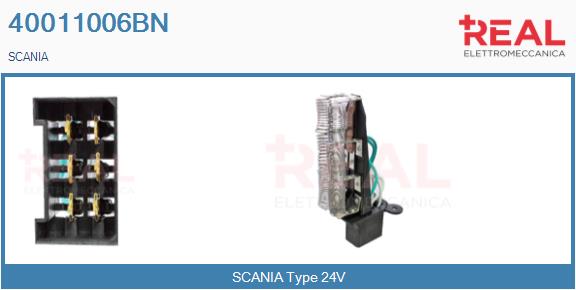 Rezistor, ventilator habitaclu 40011006BN REAL