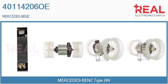 Ventilator, habitaclu 40114206OE REAL