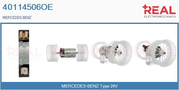 Ventilator, habitaclu 40114506OE REAL