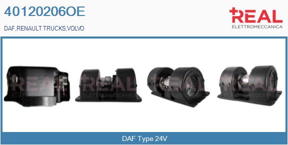 Ventilator, habitaclu 40120206OE REAL