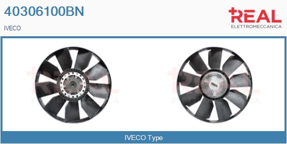 Cupla, ventilator radiator 40306100BN REAL