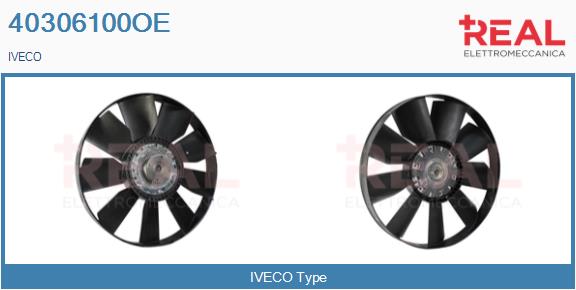 Cupla, ventilator radiator 40306100OE REAL