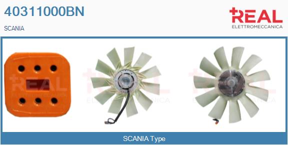Cupla, ventilator radiator 40311000BN REAL