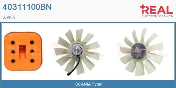 Cupla, ventilator radiator 40311100BN REAL