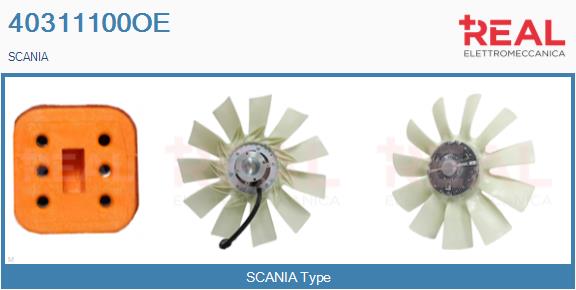 Cupla, ventilator radiator 40311100OE REAL