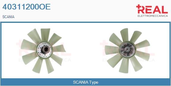 Cupla, ventilator radiator 40311200OE REAL