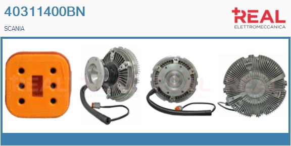 Cupla, ventilator radiator 40311400BN REAL