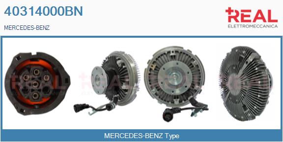 Cupla, ventilator radiator 40314000BN REAL