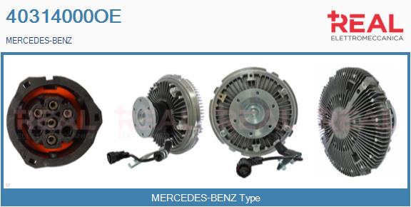 Cupla, ventilator radiator 40314000OE REAL