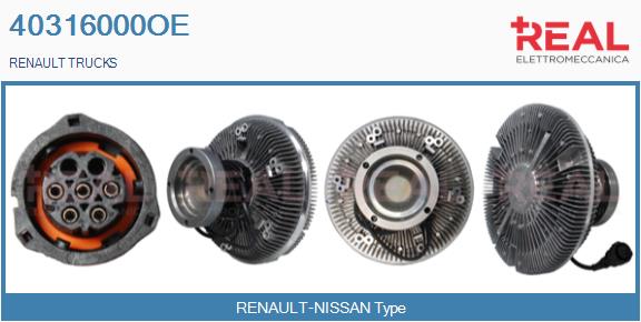 Cupla, ventilator radiator 40316000OE REAL