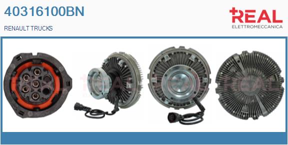 Cupla, ventilator radiator 40316100BN REAL