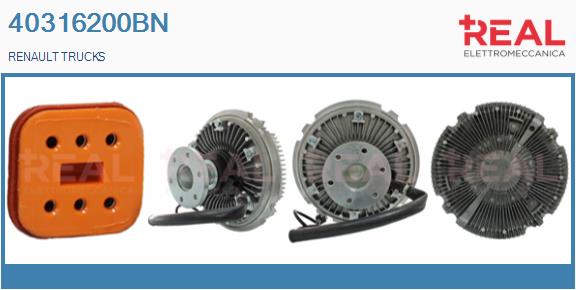 Cupla, ventilator radiator 40316200BN REAL