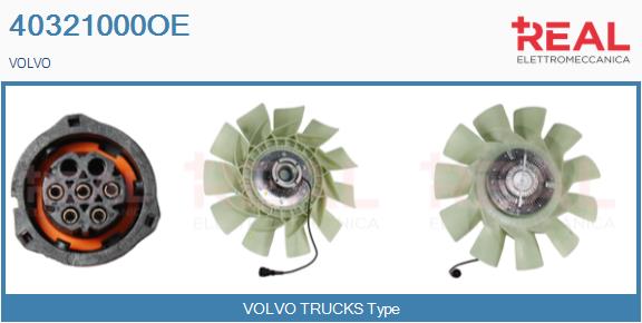 Cupla, ventilator radiator 40321000OE REAL