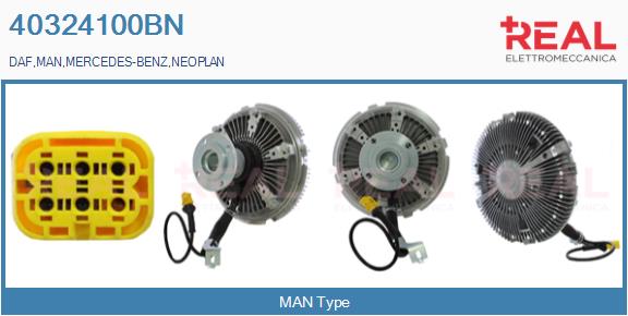 Cupla, ventilator radiator 40324100BN REAL