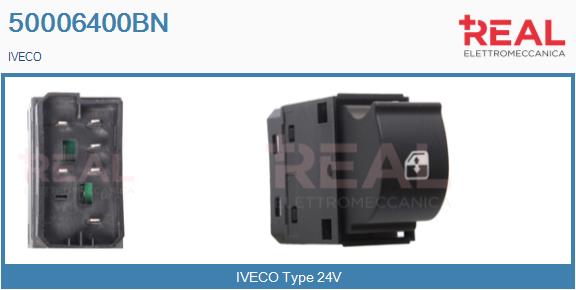 Comutator,macara geam 50006400BN REAL