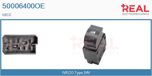 Comutator,macara geam 50006400OE REAL