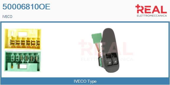 Comutator,macara geam 50006810OE REAL