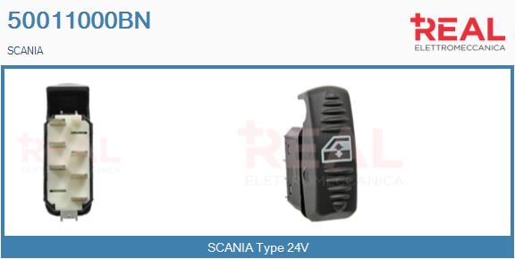 Comutator,macara geam 50011000BN REAL
