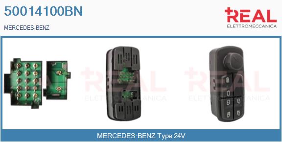 Comutator,macara geam 50014100BN REAL