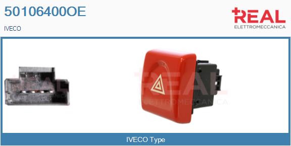 Comutator ,lumini de avarie 50106400OE REAL