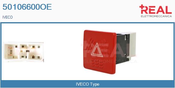 Comutator ,lumini de avarie 50106600OE REAL